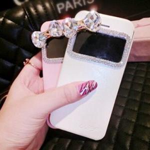 Bling Crystal Flip Leather Caseiphone 6 Plus..