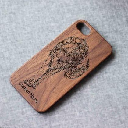 Wolf Iphone Case For 13 Mini 11 X Wood Iphone Case..