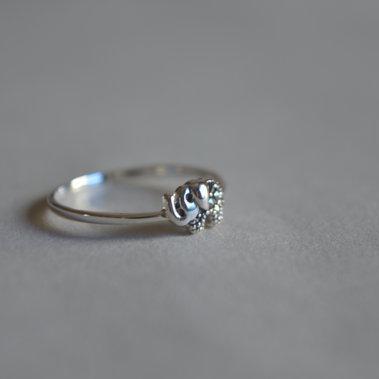 Elephant Sterling Silver Ring, Tiny Vivid Vintage..