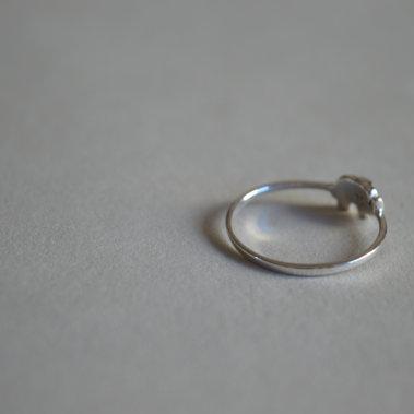 Elephant Sterling Silver Ring, Tiny Vivid Vintage..