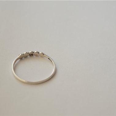 Thin Marcasite Ring, Tiny Vintage Ring ( Jz19)