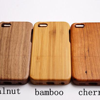 Wooden Case Personality Natural Real Wood Phone..