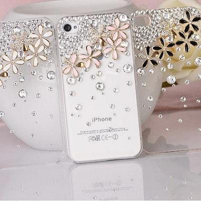 Bling flower Crystals Case iPhone 6..