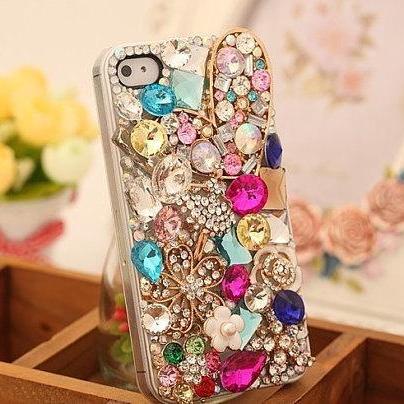 Bling Heart Crystals Case Iphone 6 Plus..