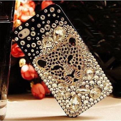 Bling Tiger head Crystal Case iPhon..