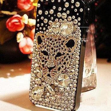 Bling Tiger head Crystal Case iPhon..