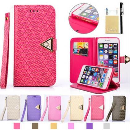 Fashion Flip Stand Hybrid Wallet Leather Card Case..