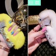 Luxury Bling Rabbit Plush Crystal Case iPhone 6 plus case,iphone 5/5s/5c/4s/4 ,Samsung Galaxy S3/S4/S5 cover,Samsung Note 1/2/3/4,Mega 5.8/6.3,Htc One