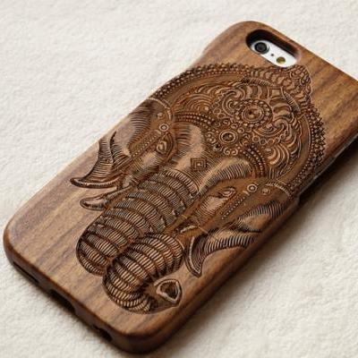 elephent wooden iphone 6 case, iphone 6 wood case ,wood iphone 6 case,wood iphone 6 case ,Engraved samsung galaxy s5 note2 note4 wooden