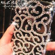 Bling Crystals Pierced Case iPhone 6 plus case,iphone 5/5s/5c/4s/4 ,Samsung Galaxy S3/S4/S5 cover,Samsung Note 1/2/3/4,Mega 5.8/6.3,Htc One