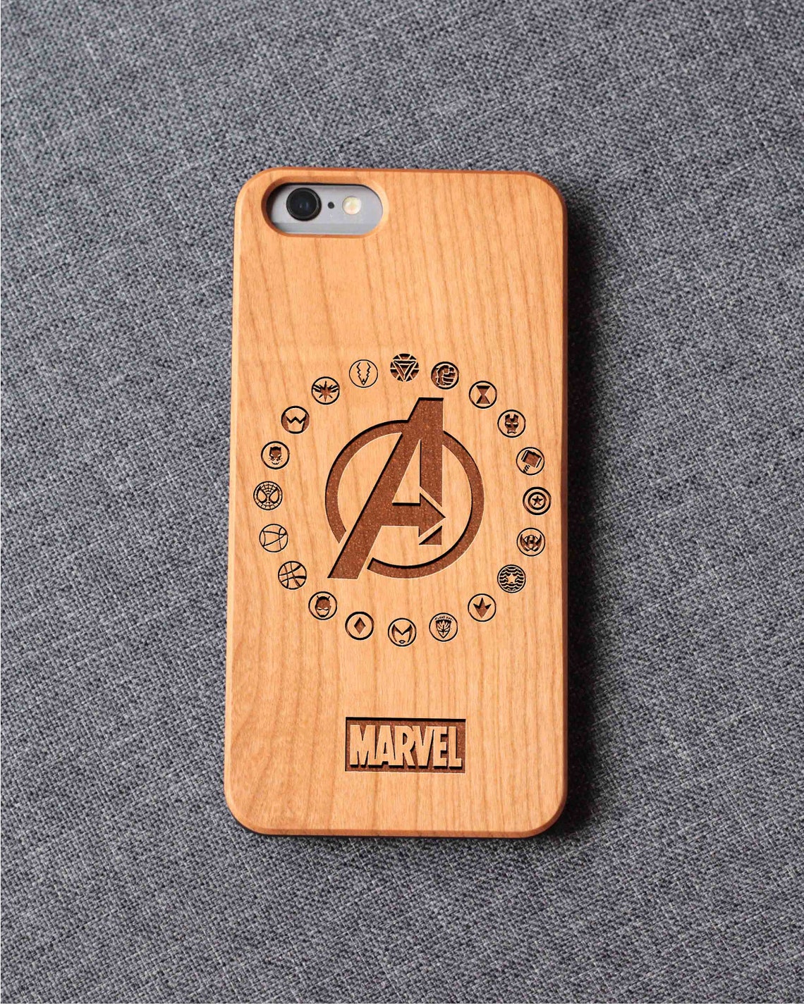Marvel Avengers Phone Case For Iphone 13 Mini 11 X Wood Iphone Case Iphone 8 Wood Case Iphone 13 Pro Max, Iphone 12 Case