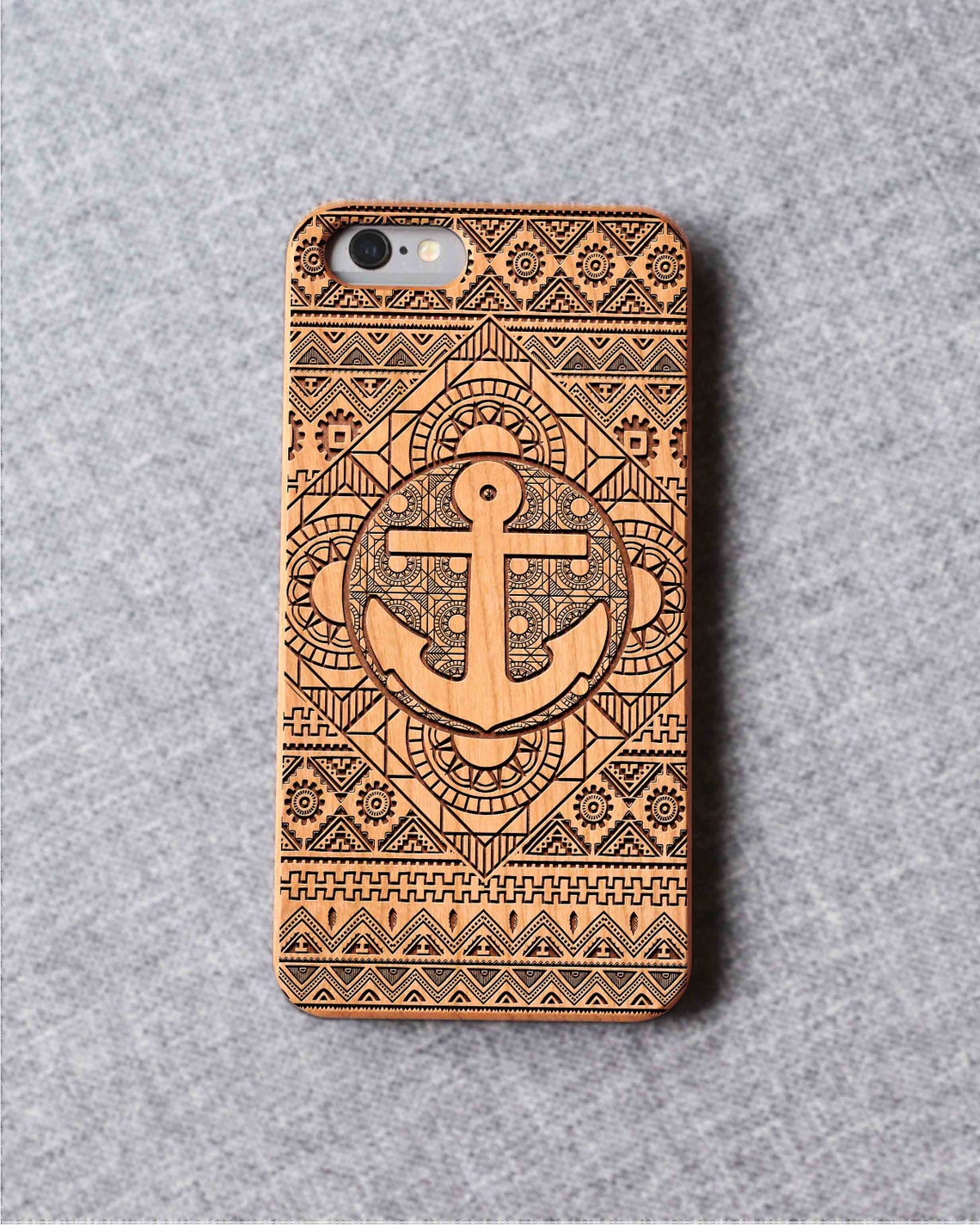 Anchor Iphone Case For 13 Mini 11 X Wood Iphone Case Iphone 12 Wood Case Iphone 13 Pro Max, Iphone 12 Case