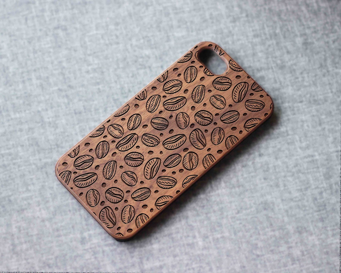 Coffee Beans Iphone Case For 13 Mini 11 X Wood Iphone Case Iphone 12 Wood Case Iphone 13 Pro Max, Iphone 12 Case