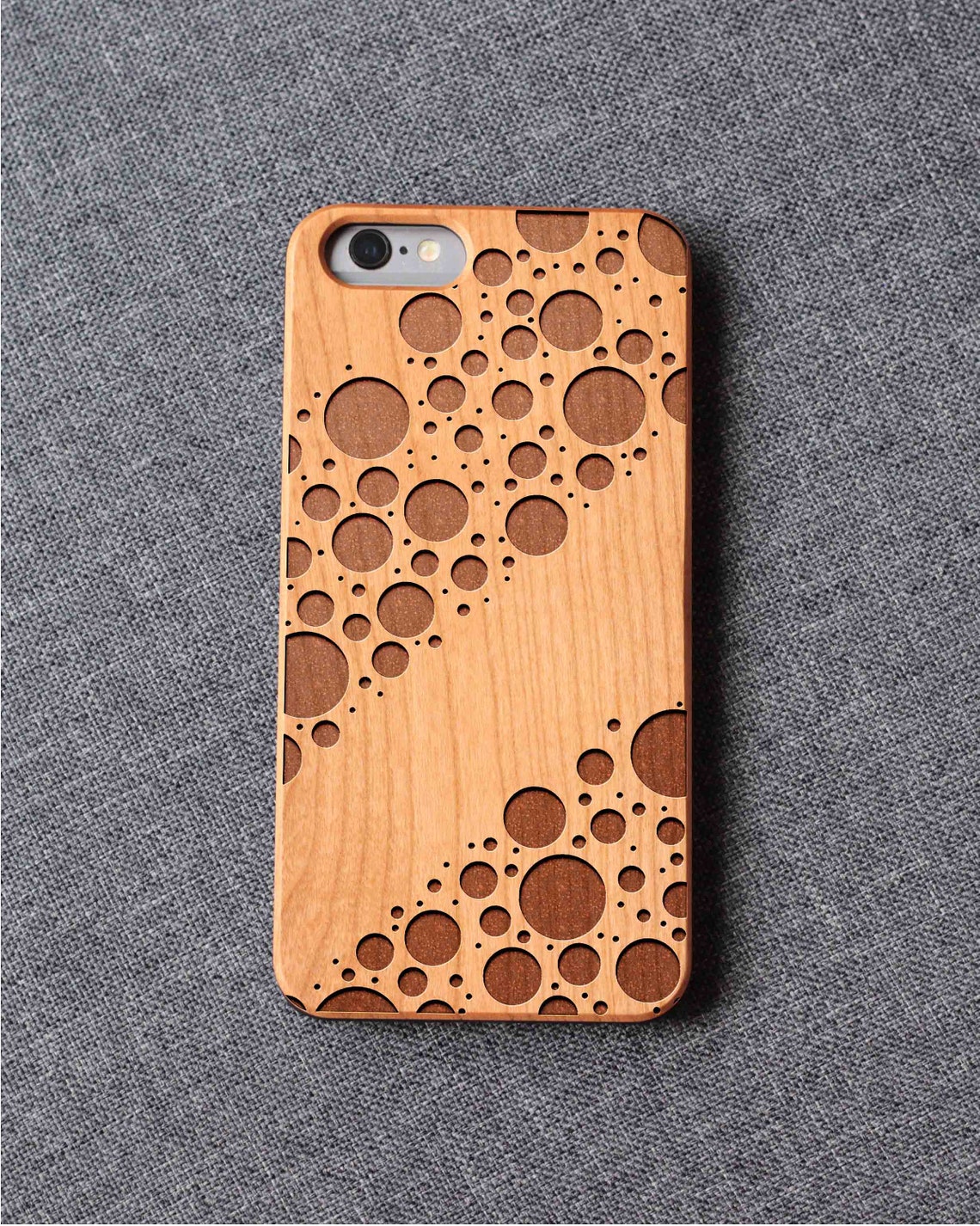 Gradient Geometry Dots Iphone Case For 13 Mini 11 X Wood Iphone Case Iphone 12 Wood Case Iphone 13 Pro Max, Iphone 12 Case