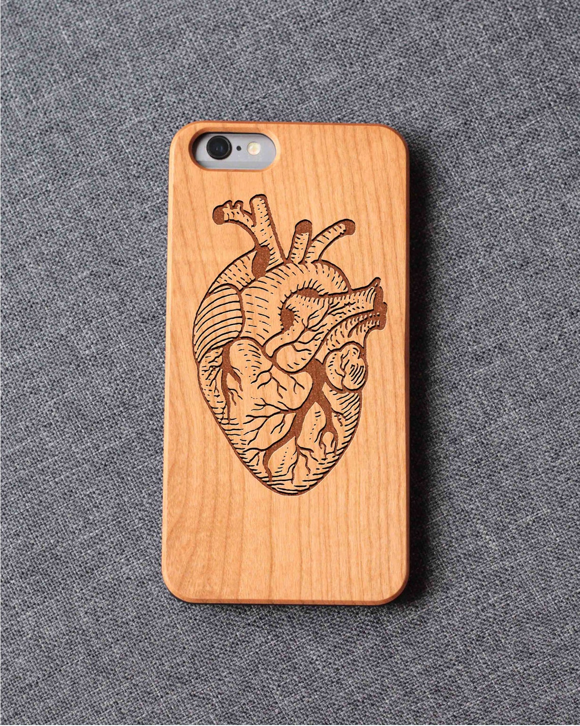 Human Heart Iphone Case For 13 Mini 11 X Wood Iphone Case Iphone 12 Wood Case Iphone 13 Pro Max, Iphone 12 Case