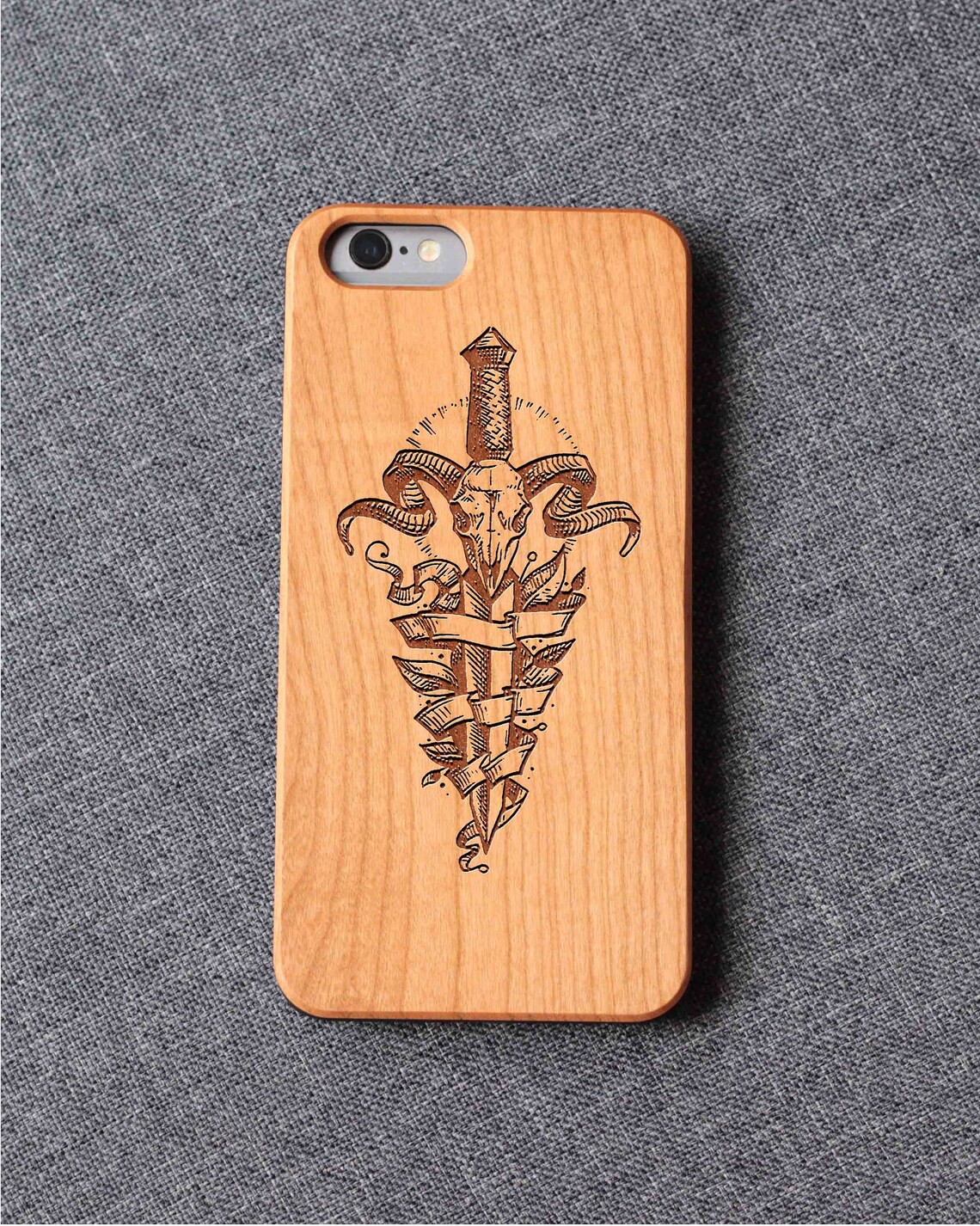 Goat Sword Phone Case For Iphone 13 Mini 11 X Wood Iphone 7 Case Wooden Iphone 11 Case Iphone 13 Pro Max, Iphone 12 Case