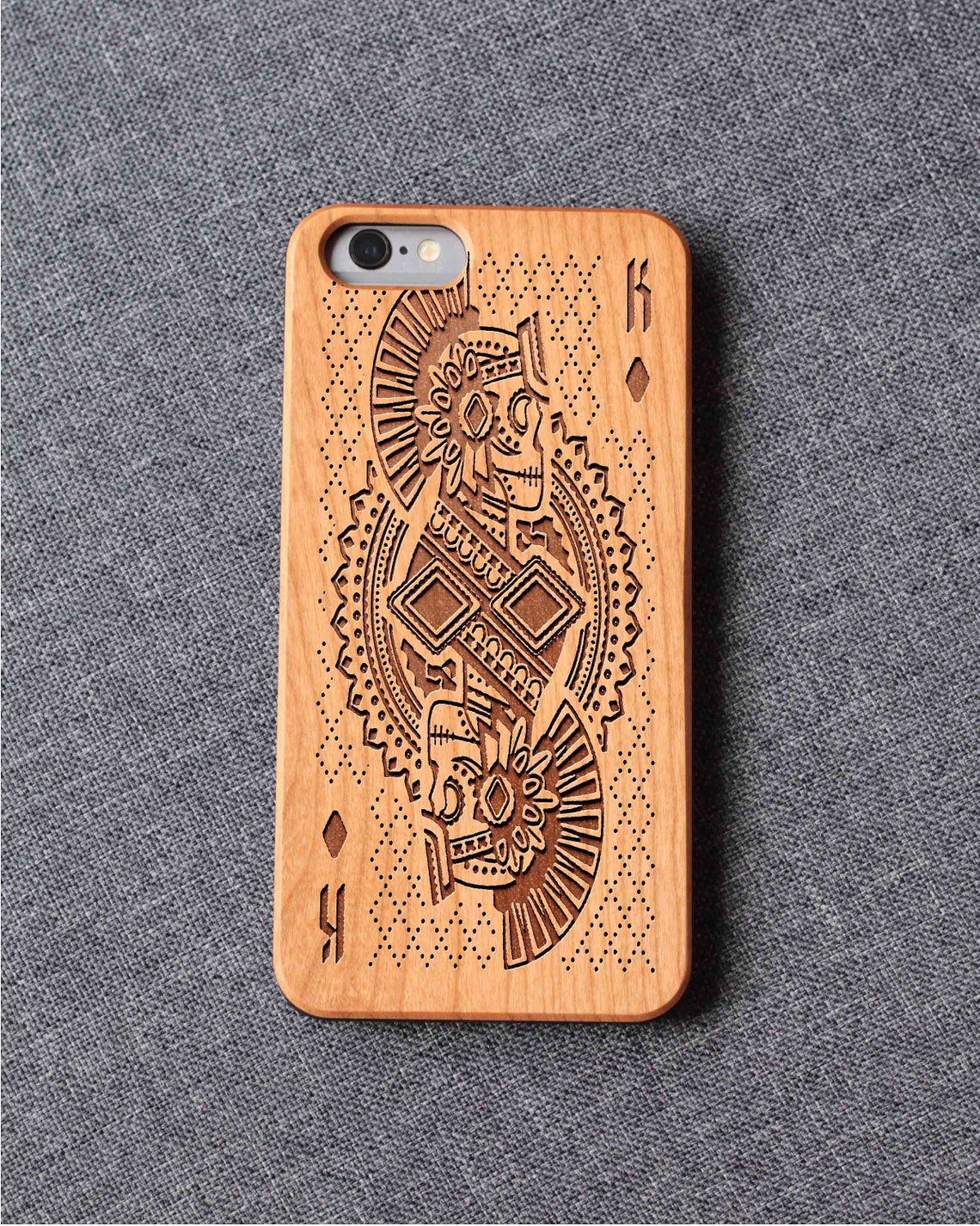Poker K Phone Case For Iphone 13 Mini 11 X Wood Iphone Case Wooden Iphone X Case Iphone 13 Pro Max, Iphone 12 Case