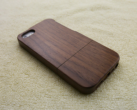 Wood Iphone Case, Wood Iphone 5s Case, Wood Iphone 5 Case, No Picture Engraved, Real Wood, Wooden Iphone Case