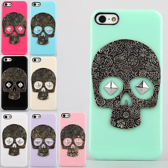 Skull Studs Iphone 6 Plus Case,stud Iphone 5/5s/5c/4s/4 ,samsung Galaxy S3/s4/s5 Cover,samsung Note 1/2/3/4,mega 5.8/6.3,htc One