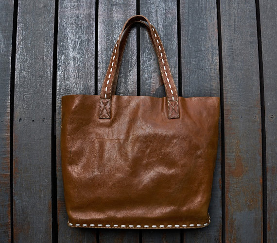 Women's Handmade Leather Commuter Travel Tote Shopper Bag Shoulder Bag 12