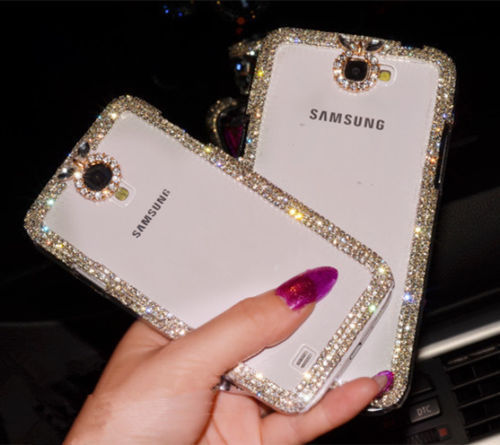 Luxury Bling Crystal Cover Case For Iphone 5 6 Plus Samsung Galaxy S5 Note 2 3 4