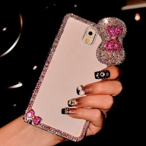 Cute Luxury Bling Crystal Diamond Hard Case Cover For Htc/ Lg /nokia