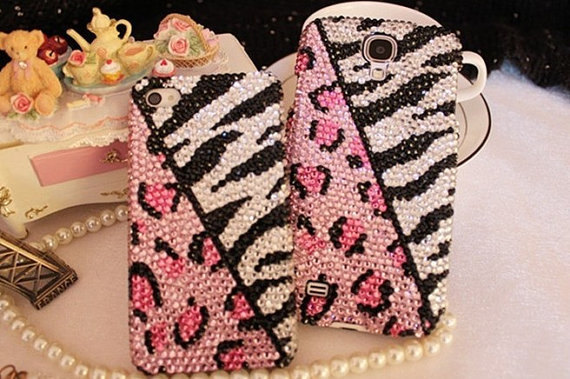 Bling Leapard Crystal Case Iphone 6 Plus Case,iphone 5/5s/5c/4s/4 ,samsung Galaxy S3/s4/s5 Cover,samsung Note 1/2/3/4,mega 5.8/6.3,htc One