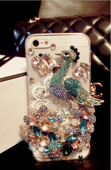Bling Peacock Crystal Case Iphone 6 Plus Case,iphone 5/5s/5c/4s/4 ,samsung Galaxy S3/s4/s5 Cover,samsung Note 1/2/3/4,mega 5.8/6.3,htc One