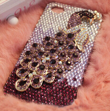 Peacock Bling Crystal Case Iphone 6 Plus Case,iphone 5/5s/5c/4s/4 ,samsung Galaxy S3/s4/s5 Cover,samsung Note 1/2/3/4,mega 5.8/6.3,htc One