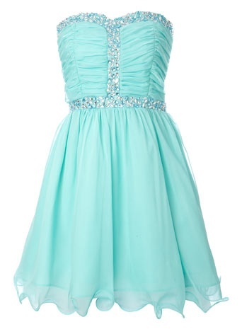 Pretty Cute Light Blue Sweetheart Beadings Knee Length Prom Dresses, Graudation Dresses, Homecoming Dresses, Spring Formal Dresses
