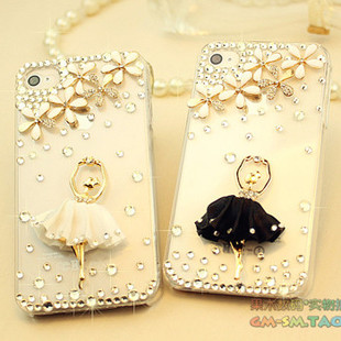 Bling ballet dancing girl Case for iPhone 6 plus case,iphone 5/5s/5c/4s/4 ,Samsung Galaxy S3/S4/S5 cover,Samsung Note 1/2/3/4,Mega 5.8/6.3,Htc One