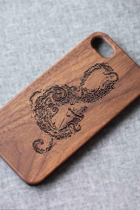 Sound Of Ocean Music Phone Case For Iphone 13 Mini 11 X Wood Iphone Case Iphone 8 Wood Case Iphone 13 Pro Max, Iphone 12 Case
