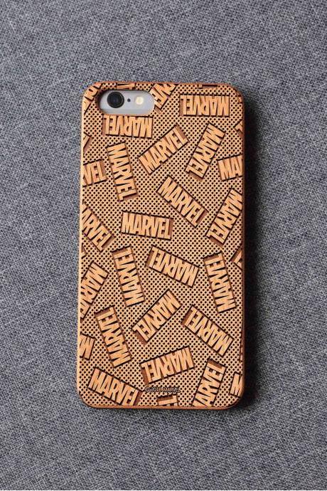Marvel Phone Case For Iphone 13 Mini 11 X Wood Iphone Case Iphone 8 Wood Case Iphone 13 Pro Max, Iphone 12 Case