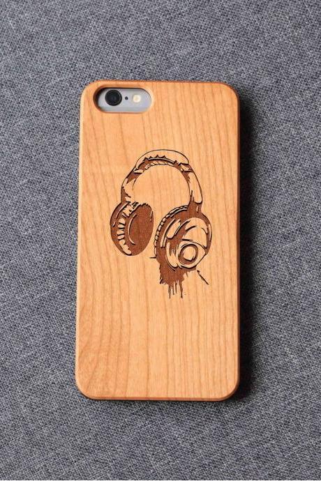 Music Earphone Iphone Case For 13 Mini 11 X Wood Iphone Case Iphone 12 Wood Case Iphone 13 Pro Max, Iphone 12 Case