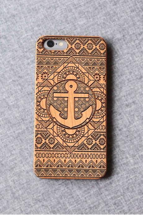 Anchor iPhone case for 13 mini 11 X wood iphone case iPhone 12 wood case iPhone 13 pro max, iphone 12 case