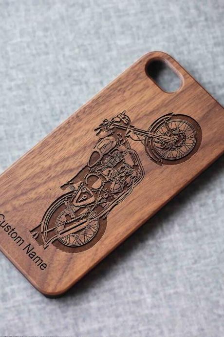 Motorbike Motorcycle Phone Case For Iphone 13 Mini 11 X Wood Iphone Case Iphone 8 Wood Case Iphone 13 Pro Max, Iphone 12 Case