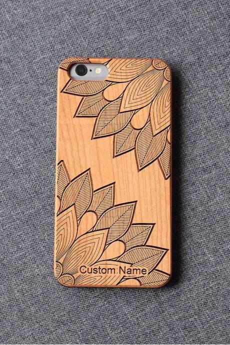 Mandala Flowers Iphone Case For 13 Mini 11 X Wood Iphone Case Iphone 12 Wood Case Iphone 13 Pro Max, Iphone 12 Case