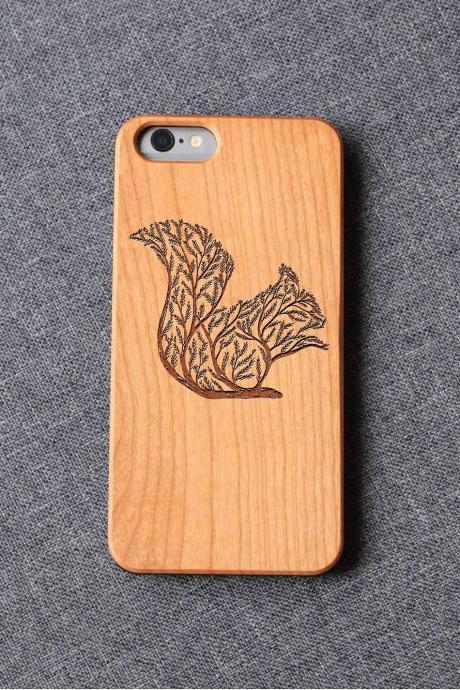 Squirrel Phone Case For Iphone 13 Mini 11 X Wood Iphone Case Wooden Iphone X Case Iphone 13 Pro Max, Iphone 12 Case
