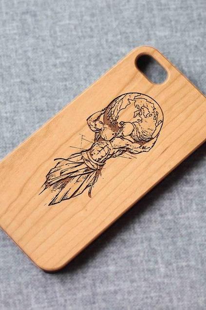 Man And Earth Iphone Case For 13 Mini 11 X Wood Iphone Case Iphone 12 Wood Case Iphone 13 Pro Max, Iphone 12 Case
