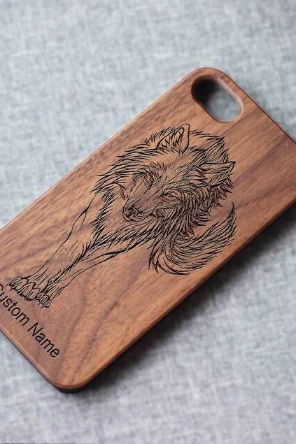 Wolf Iphone Case For 13 Mini 11 X Wood Iphone Case Iphone 12 Wood Case Iphone 13 Pro Max, Iphone 12 Case