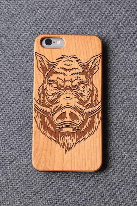 Boar head iPhone case for 13 mini 11 X wood iphone case iPhone 12 wood case iPhone 13 pro max, iphone 12 case