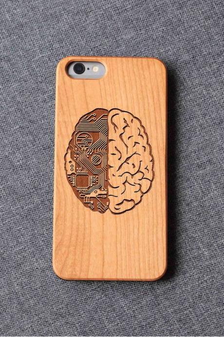 Human Brain Iphone Case For 13 Mini 11 X Wood Iphone Case Iphone 12 Wood Case Iphone 13 Pro Max, Iphone 12 Case