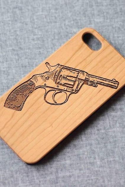 Revolver Gun Iphone Case For 13 Mini 11 X Wood Iphone Case Iphone 12 Wood Case Iphone 13 Pro Max, Iphone 12 Case