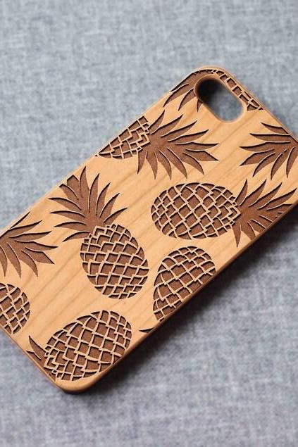 Pineapple Phone case for iPhone 13 mini 11 X wood iphone case wooden iPhone x case iPhone 13 pro max, iphone 12 case